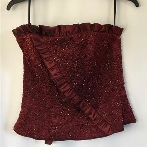 Burnt Red Obsessions Two Piece Gown Size 8.